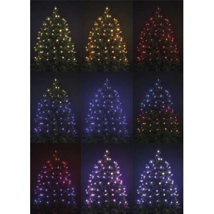 LED RGB Kerst Lichtketting voor Buiten 96xLED/72 modi 13m IP44 + afstandsbediening