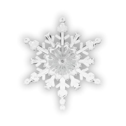 LED RGB kerstdecoratie met zuignap LED/3xLR44 sneeuwvlok