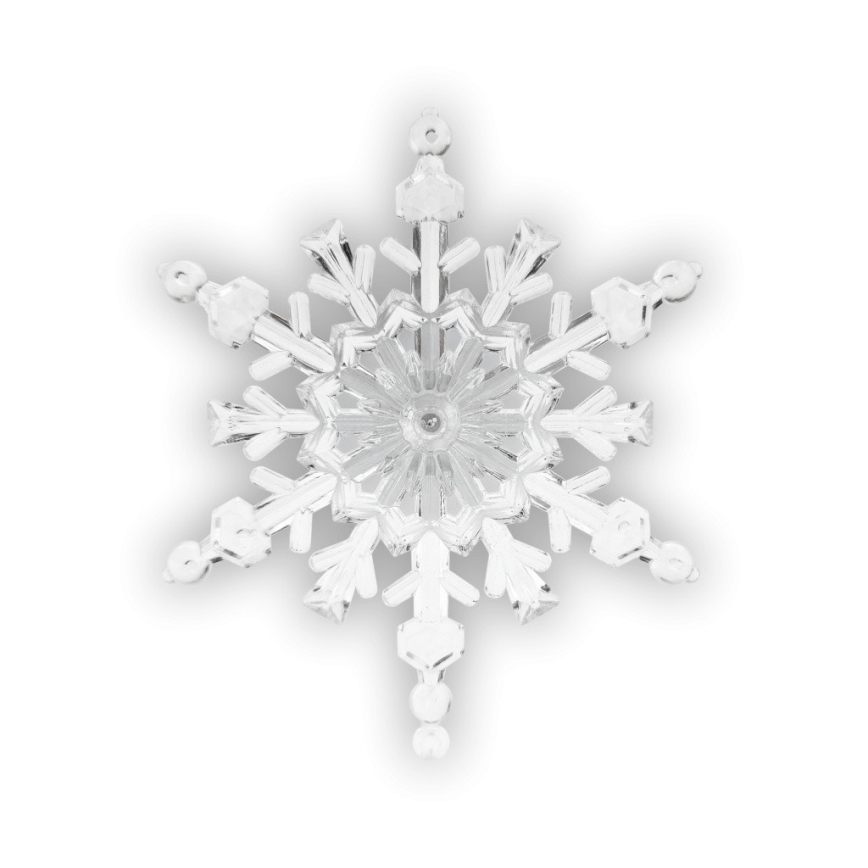 LED RGB kerstdecoratie met zuignap LED/3xLR44 sneeuwvlok