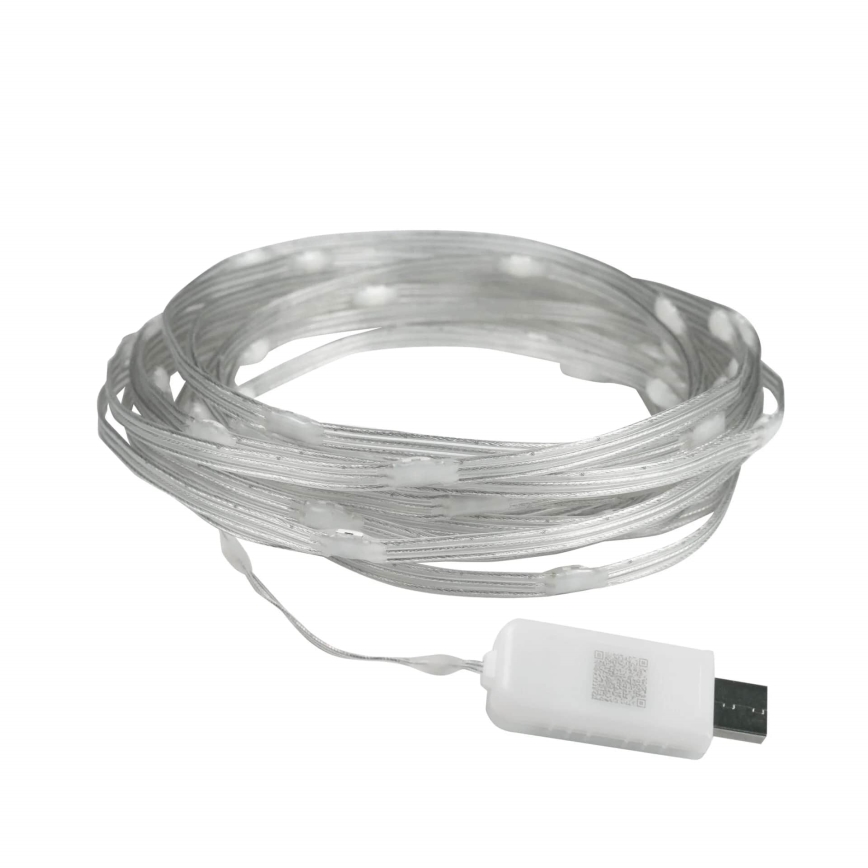 LED RGB kerstsnoer LED/10W/5V 10 m USB + afstandsbediening