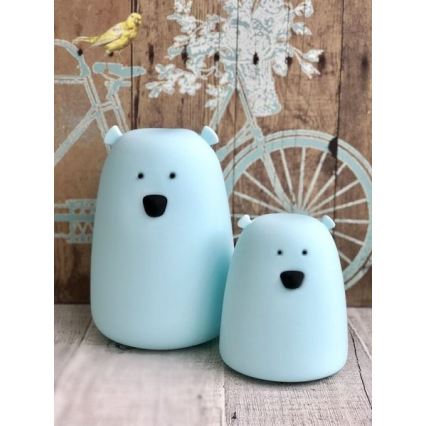 LED RGB Kinder Touchlamp BEAR LED/0,8W/5V wit + USB