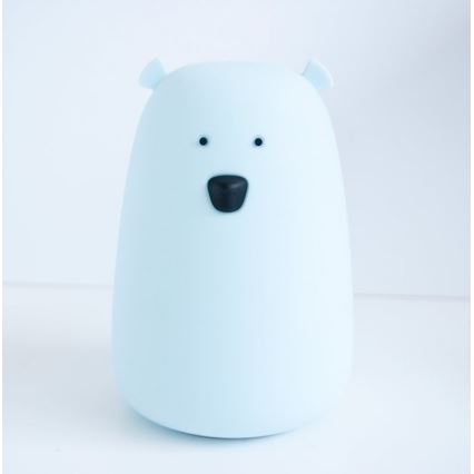 LED RGB Kinder Touchlamp BEAR LED/0,8W/5V wit + USB