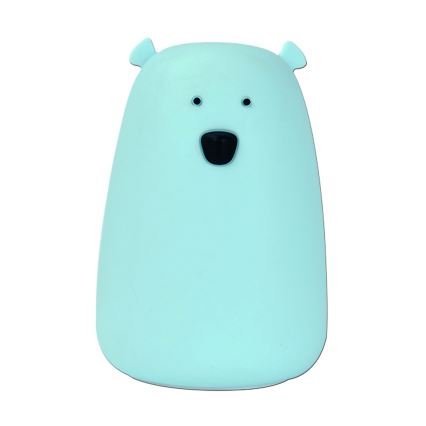 LED RGB Kinderen aanraken klein lamp BEAR LED/0,8W/5V blauw