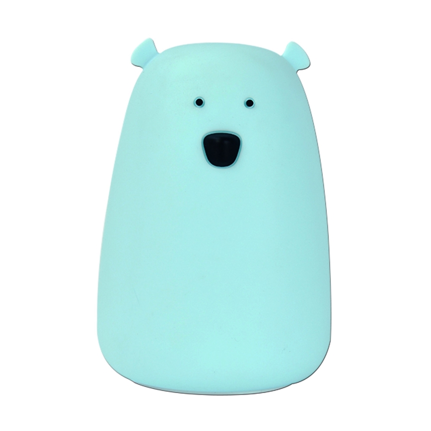 LED RGB Kinderen aanraken klein lamp BEAR LED/0,8W/5V blauw