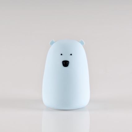 LED RGB Kinderen aanraken klein lamp BEAR LED/0,8W/5V blauw