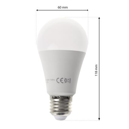 LED RGB Lamp met afstandsbediening BULB E27/9W/230V