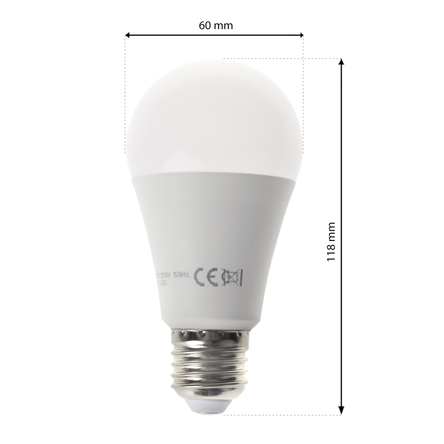 LED RGB Lamp met afstandsbediening BULB E27/9W/230V