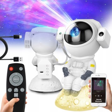 LED RGB-projector 3-in-1 LED/5W/5V 3000/4000/6000K astronaut + afstandsbediening