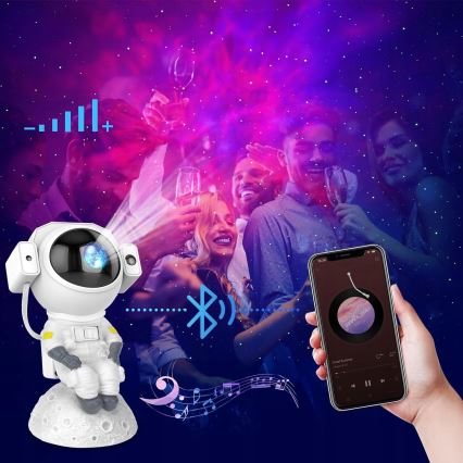 LED RGB-projector 3-in-1 LED/5W/5V 3000/4000/6000K astronaut + afstandsbediening