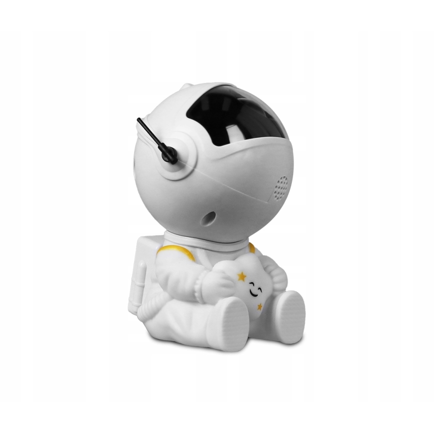 LED RGB-projector LED/5W/5V astronaut + afstandsbediening