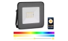 LED RGB Schijnwerper LED/20W/230V IP65 zwart