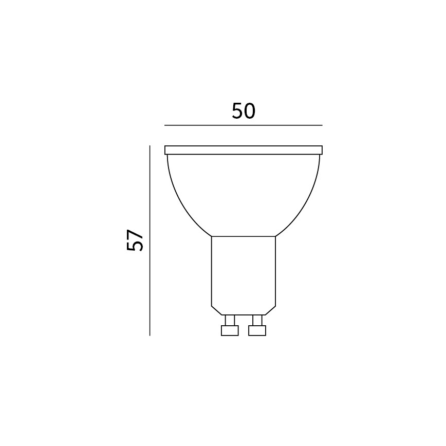 LED RGB Slimme dimbare Lamp GU10/5W/230V 2700-6500K Wi-Fi Tuya