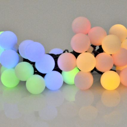 LED RGB Solar ketting PARTY 30xLED/1,2V 400 mAh 3,9 m IP44