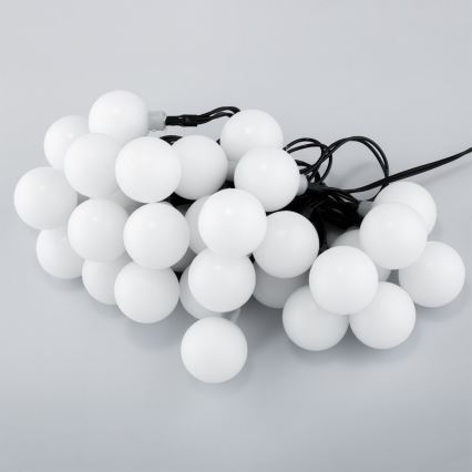 LED RGB Solar ketting PARTY 30xLED/1,2V 400 mAh 3,9 m IP44
