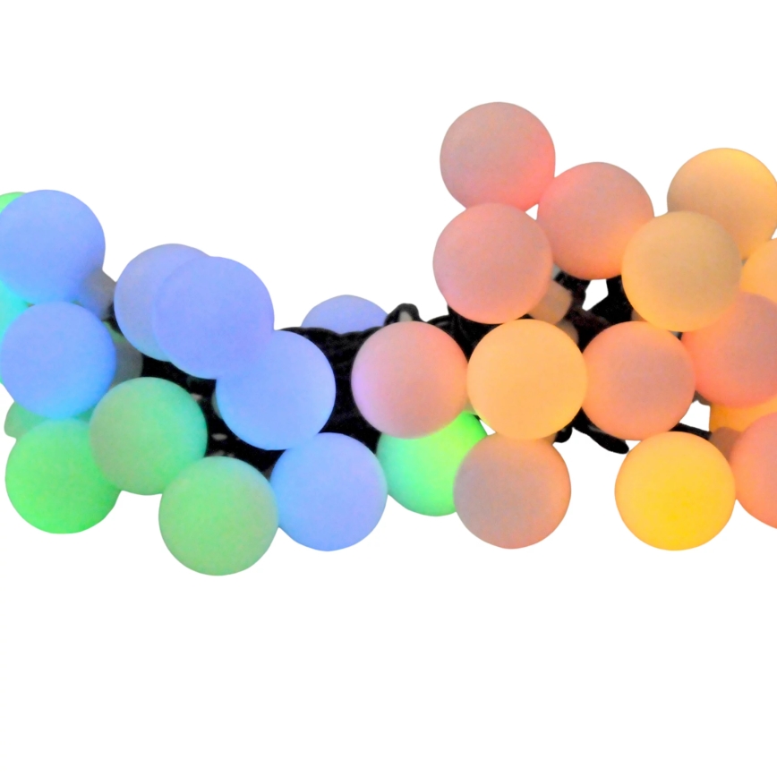 LED RGB Solar ketting PARTY 30xLED/1,2V 400 mAh 3,9 m IP44
