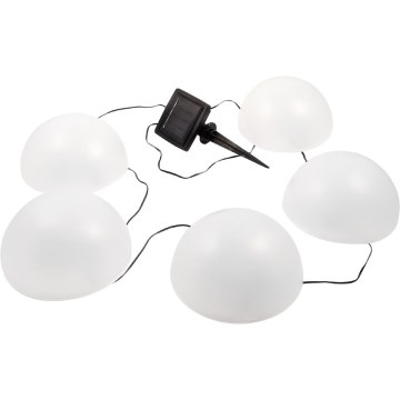 LED RGB Solarverlichting HEMI LED/0,1W/1,2V 600 mAh IP44 wit