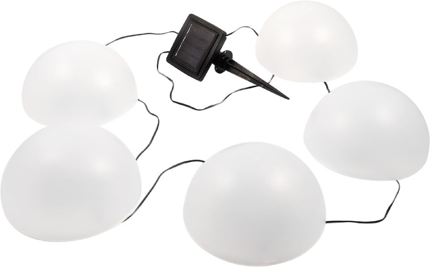 LED RGB Solarverlichting HEMI LED/0,1W/1,2V 600 mAh IP44 wit