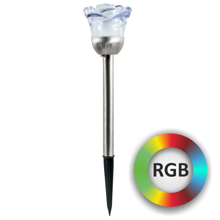 LED RGB Solarverlichting ROSE LED/1,2V 100 mAh IP44