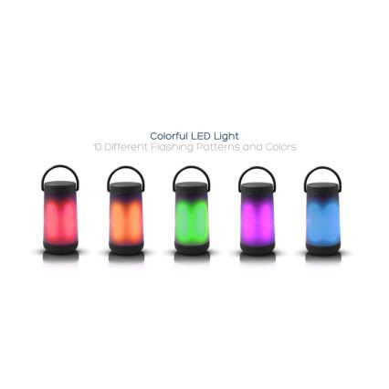 LED RGB Tafellamp met Bluetooth speaker 5W / 3,7V 2000 mAh