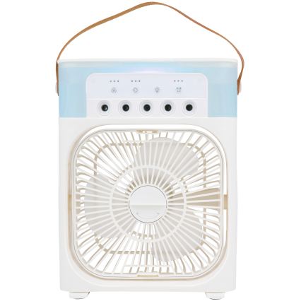LED RGB tafelventilator met mistfunctie 10W/5V