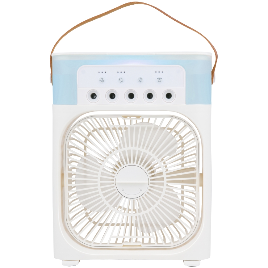 LED RGB tafelventilator met mistfunctie 10W/5V