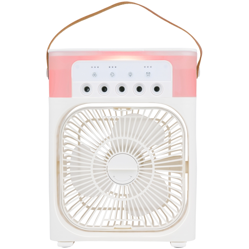 LED RGB tafelventilator met mistfunctie 10W/5V
