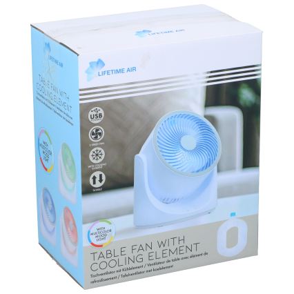 LED RGB tafelventilator met mistfunctie 5V