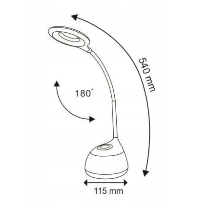 LED RGB Touch dimbare tafellamp GALACTIC LED/5W/230V 1800 mAh