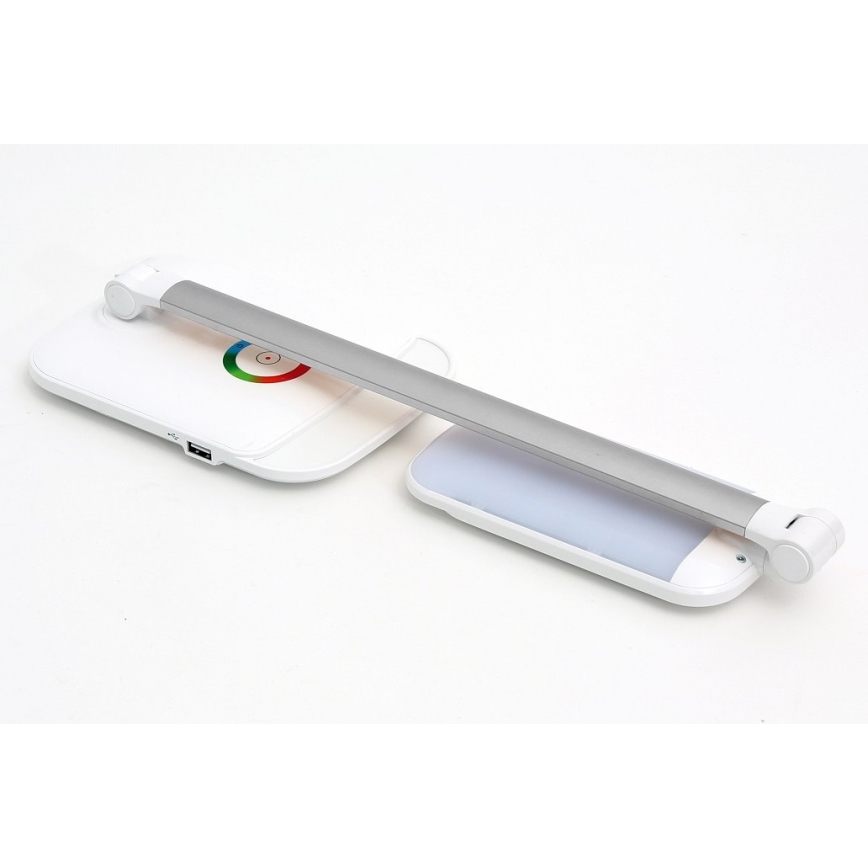 LED RGB Touch dimbare tafellamp LED/18W/230V + USB
