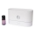 LED RGB Ultrasoon aroma diffuser en luchtbevochtiger met een achtergrondverlichting 180ml wit