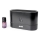 LED RGB Ultrasoon aroma diffuser en luchtbevochtiger met een achtergrondverlichting 180ml zwart