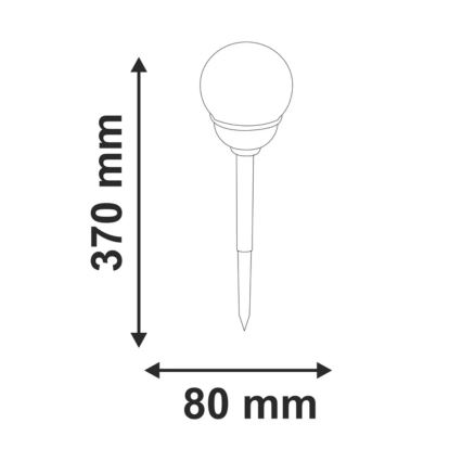 LED RGB Zonne-energie lamp LED/0,04W/1,2V 600 mAh IP44