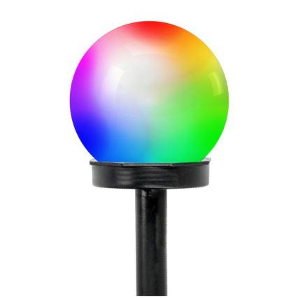 LED RGB zonnelamp SPHERE LED/1,2V IP44 40 mAh Ø 10 cm