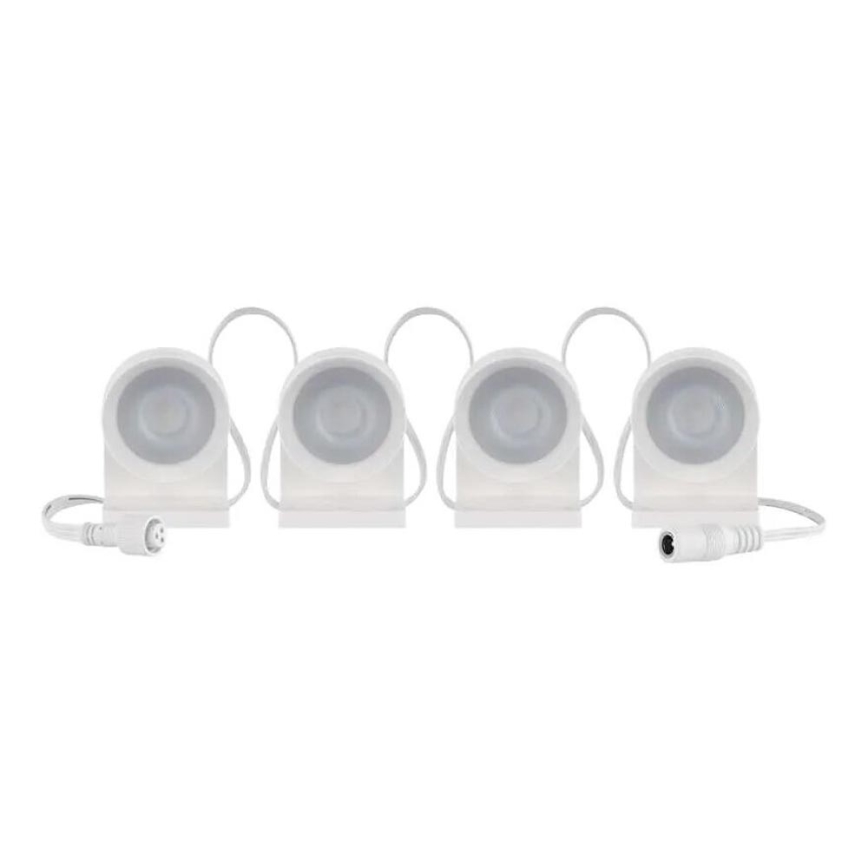 LED RGBIC+CCT Decoratieve ketting met spotverlichting GoSmart - verlenging 4xLED/7W/230V 85 cm Wi-Fi Tuya