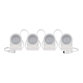 LED RGBIC+CCT Decoratieve lichtslinger met spotverlichting GoSmart - uitbreiding 4xLED/7W/230V 85 cm Wi-Fi Tuya