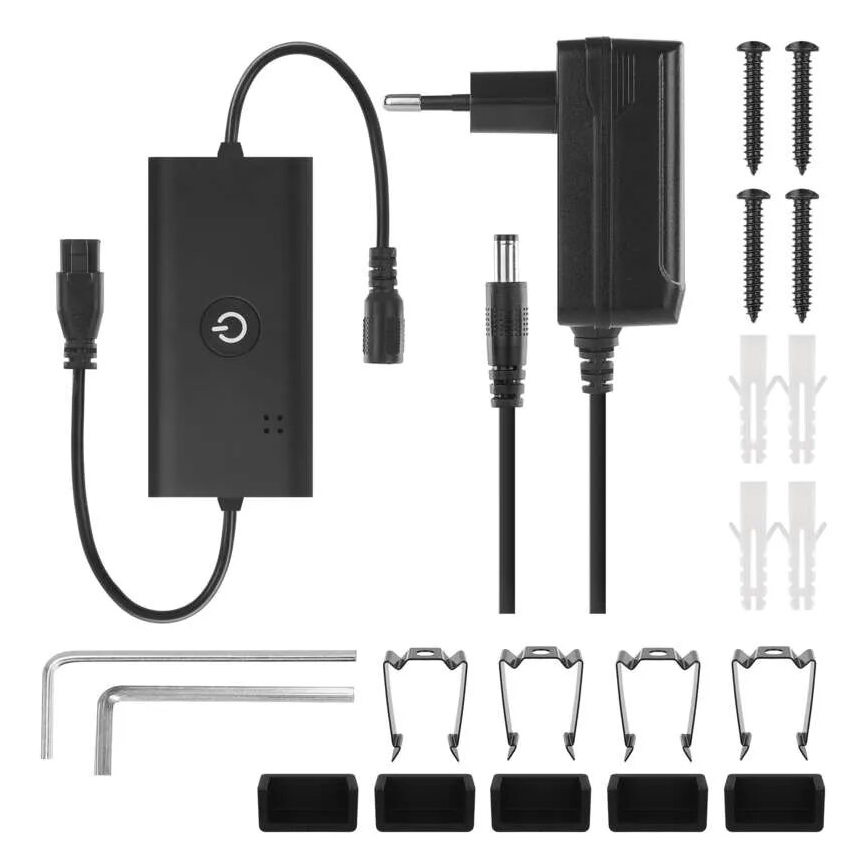 LED RGBIC Dimbare staande lamp GoSmart LED/20W/230V 2700K Wi-Fi Tuya