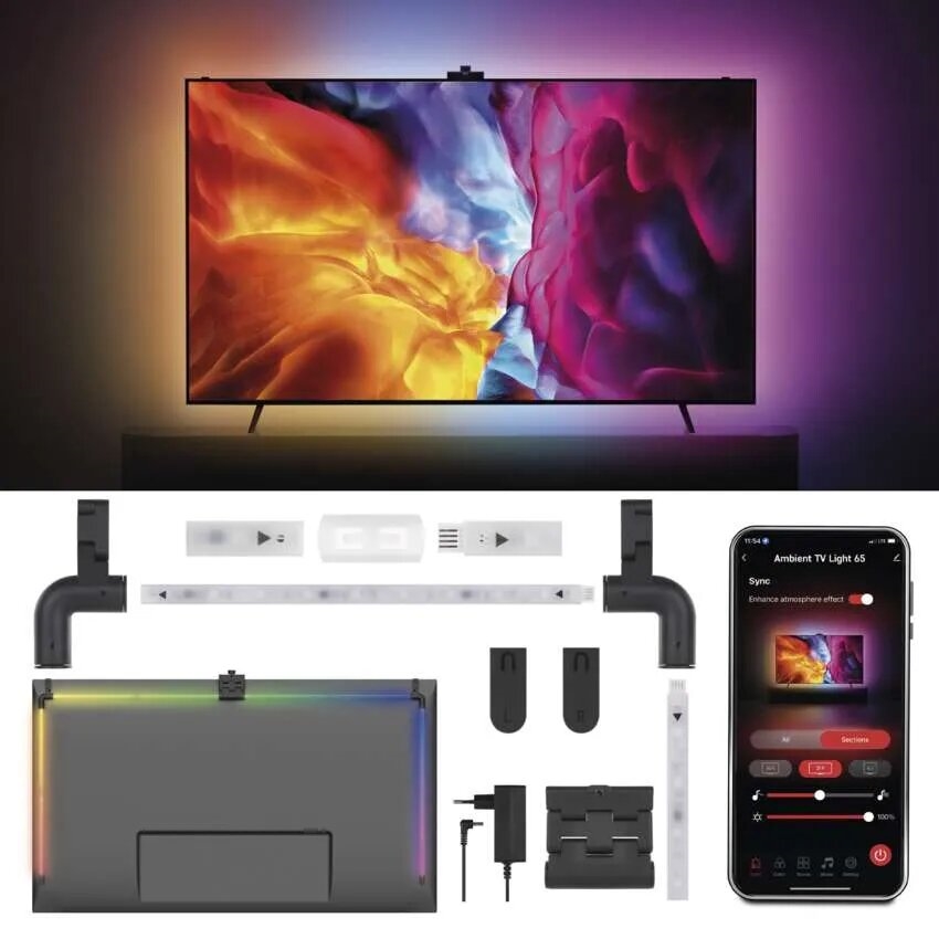 LED RGBIC Strip voor TV GoSmart LED/24W/230V 65“