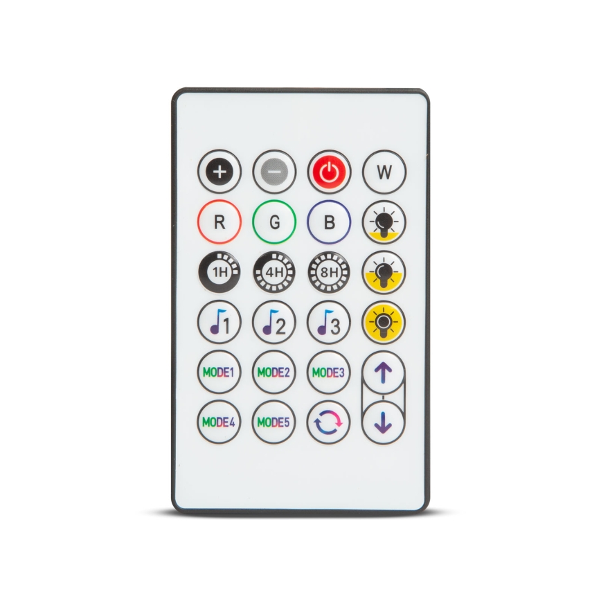 LED RGBIC dimbare zonne-lichtketting 15xLED/1,3W/3,7/5V 2200 mAh 8 m IP65 zwart + afstandsbediening