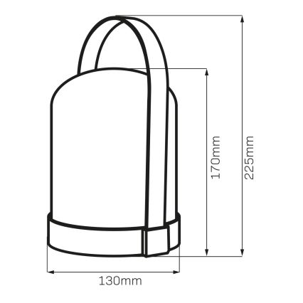 LED RGBW decoratieve tafellamp MINORKA LED/0,3W/4,5V 3xAA