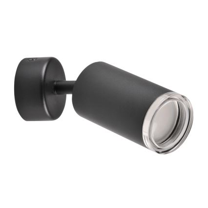 LED RGBW dimbare badkamerspot TURYN 1xGU10/4,8W/230V 3000K IP44 zwart + afstandsbediening