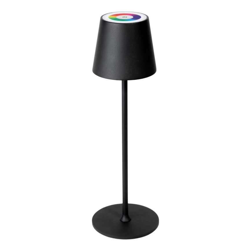 LED RGBW Dimbaar buitenshuis rechargeable lamp LED/4W/4000 mAh 3000/4000/5500K IP44 zwart