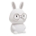 LED RGBW Dimbaar kinder aanraken lamp FLORKA LED/1W/5V USB 1200 mAh konijntje wit/grijs