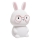 LED RGBW Dimbaar kinder aanraken lamp FLORKA LED/1W/5V USB 1200 mAh konijntje wit/roze