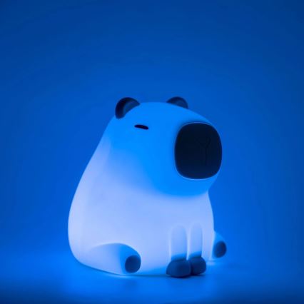 LED RGBW Dimbaar kinder aanraken lamp LED/1W/5V USB 1200 mAh capibara