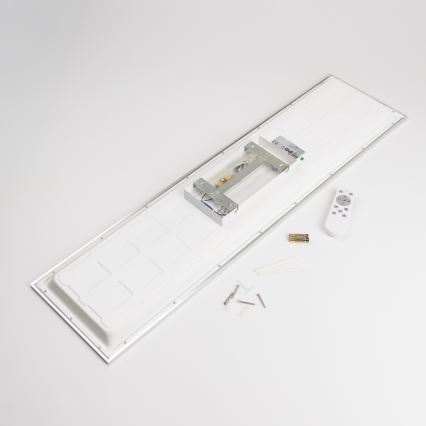 LED RGBW dimbaar opbouwpaneel LED/13,5W/230V 3000-6500K 29,5x59,5 cm zilver + afstandsbediening