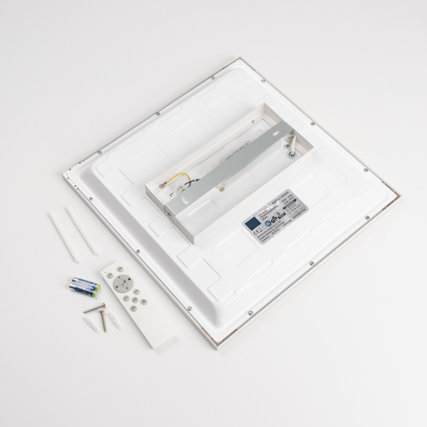 LED RGBW dimbaar opbouwpaneel LED/22W/230V 2700-6500K 29,5x59,5 cm wit + afstandsbediening