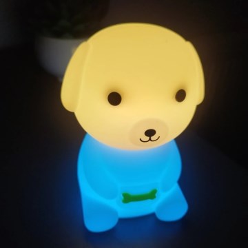 LED RGBW dimbaar oplaadbaar nachtlampje voor kinderen LED/2,5W/5V 3000K 1200 mAh hond