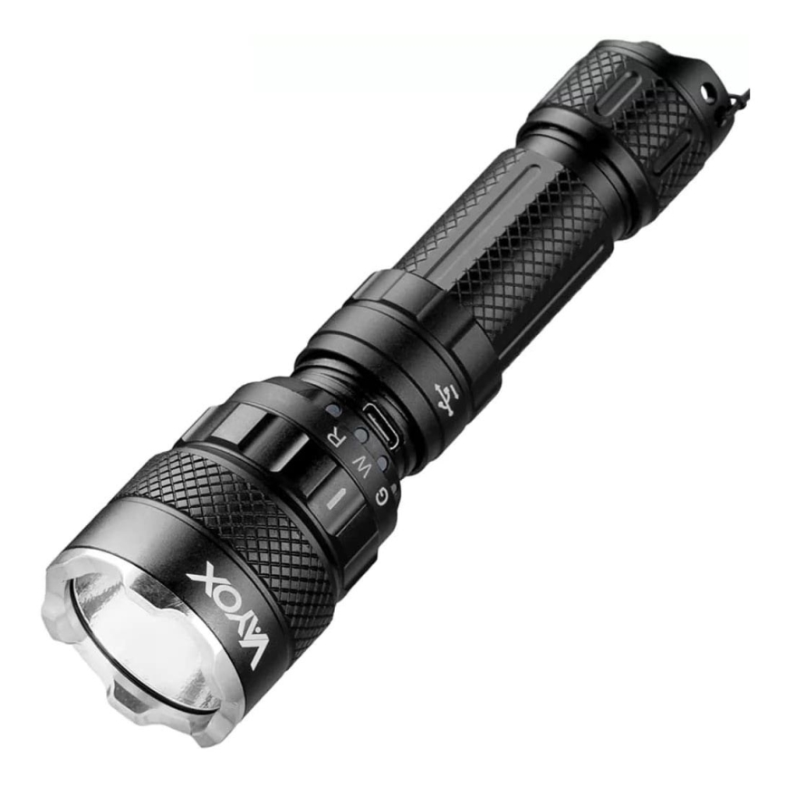 LED RGBW Dimbaar oplaadbaar zaklamp LED/15W/5V IP66 1500 glanzend 2000 mAh