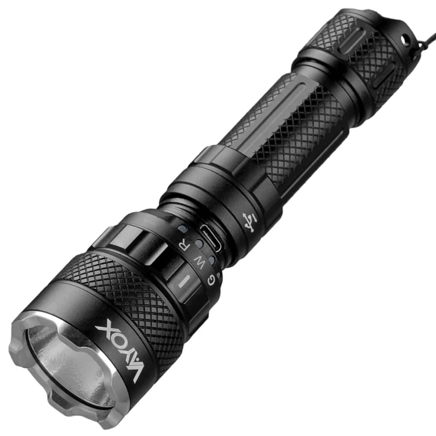 LED RGBW Dimbaar oplaadbaar zaklamp LED/15W/5V IP66 1500 glanzend 2000 mAh