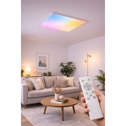 RGBW dimbaar opbouw-LED-paneel LED/24W/230V 2700-6500K wit + afstandsbediening